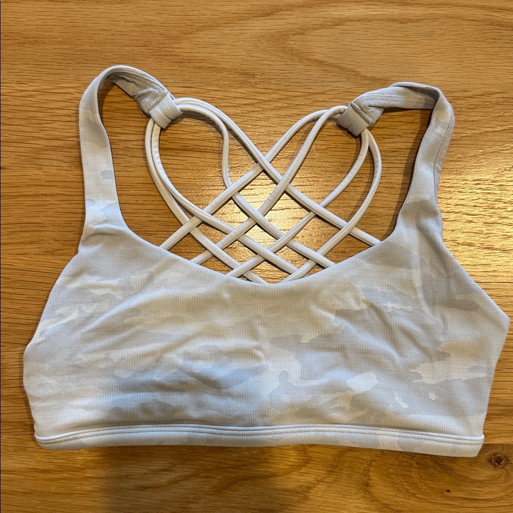 Lululemon Free To Be Bra (Wild) Bra - White Camo